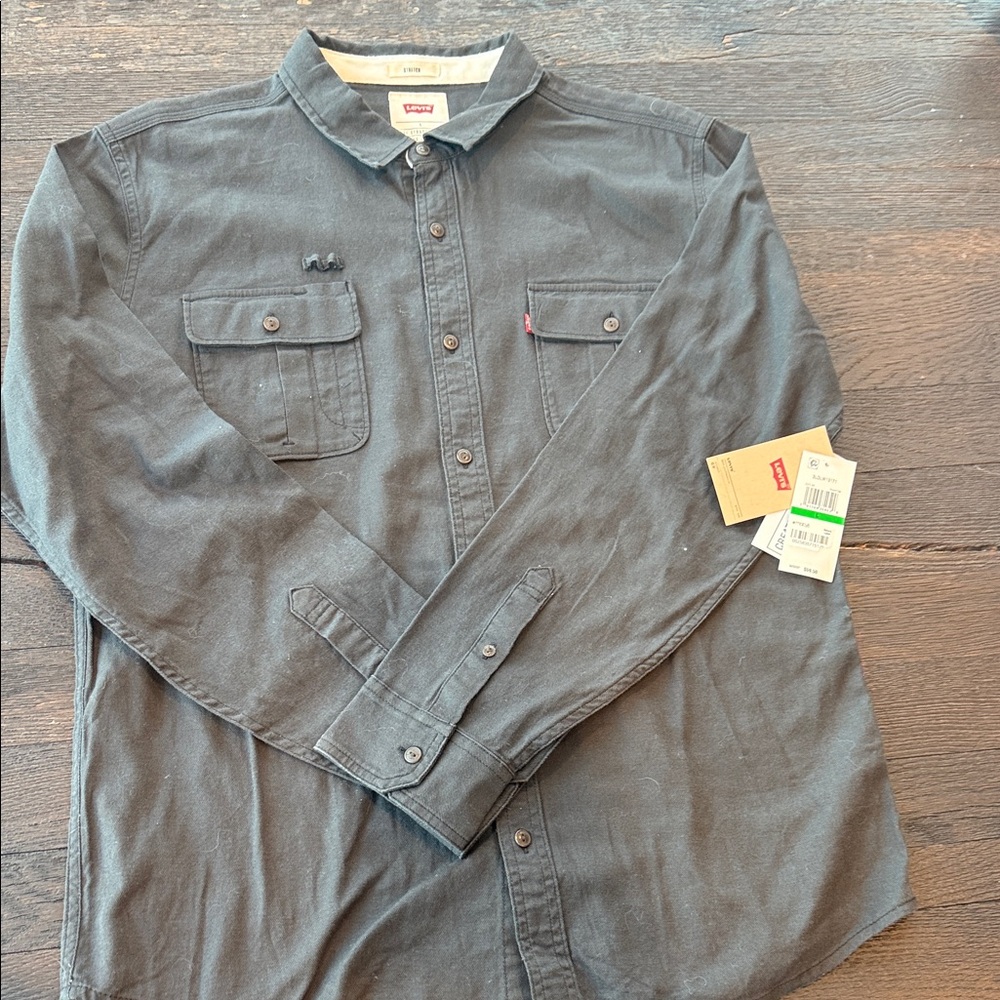 Levi's Men's Black Button-Down Shirt